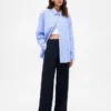 Pantaloni Easy a gamba larga