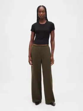 Pantaloni Easy a gamba larga