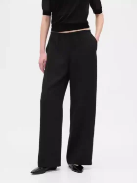 Pantaloni Easy a gamba larga