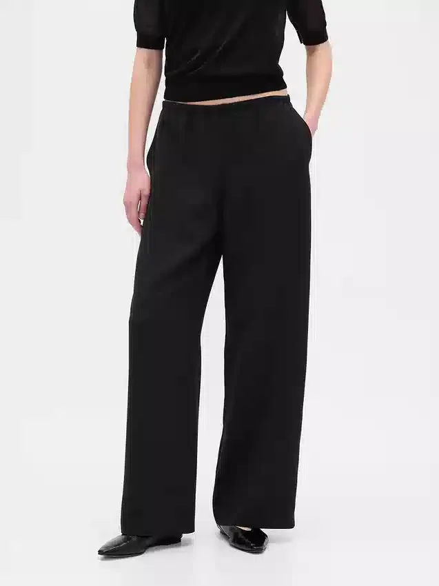 Pantaloni Easy a gamba larga