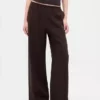 Pantaloni Easy a gamba larga