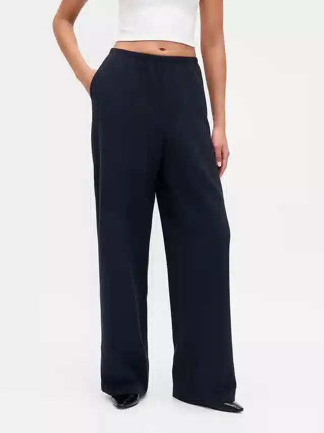 Pantaloni Easy a gamba larga