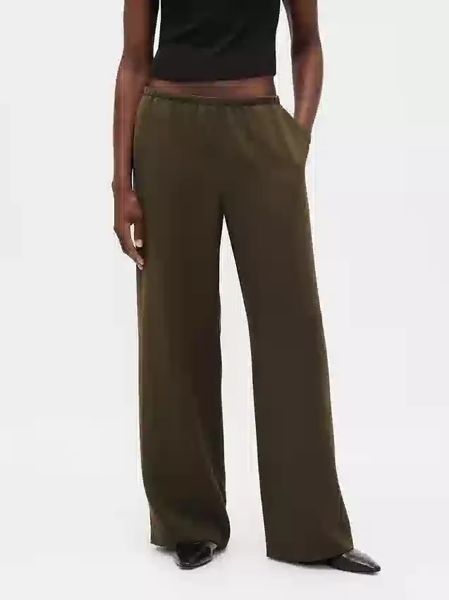 Pantaloni Easy a gamba larga
