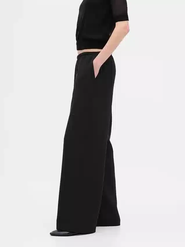 Pantaloni Easy a gamba larga