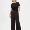 Pantaloni Easy a gamba larga