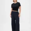 Pantaloni Easy a gamba larga