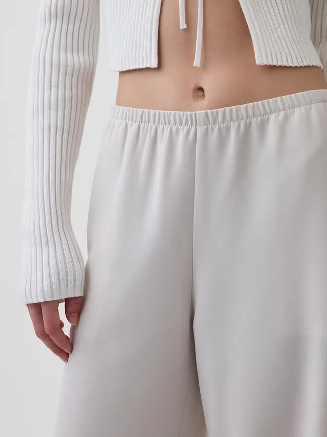 Pantaloni Easy a gamba larga