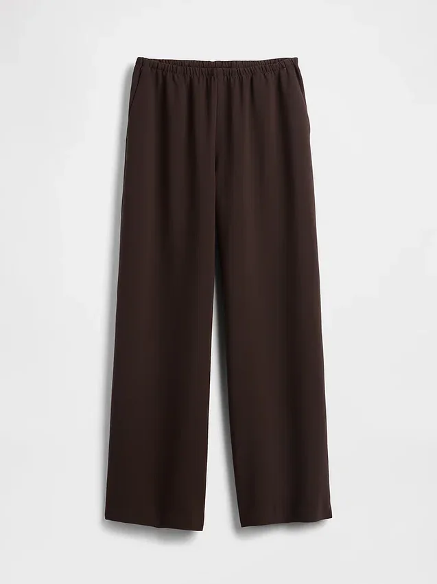 Pantaloni Easy a gamba larga