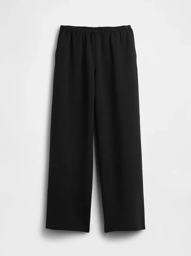 Pantaloni Easy a gamba larga