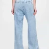 Pantaloni in denim a vita alta 365 ultrasoft con pieghe
