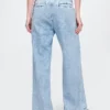 Pantaloni in denim a vita alta 365 ultrasoft con pieghe
