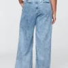 Pantaloni in denim a vita alta 365 ultrasoft con pieghe