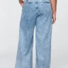 Pantaloni in denim a vita alta 365 ultrasoft con pieghe
