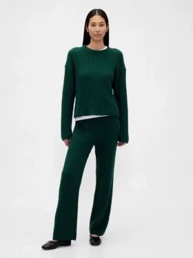Pantaloni in maglia a trecce CashSoft