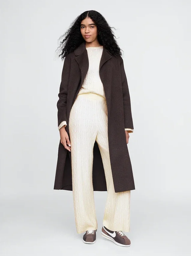 Pantaloni in maglia a trecce CashSoft