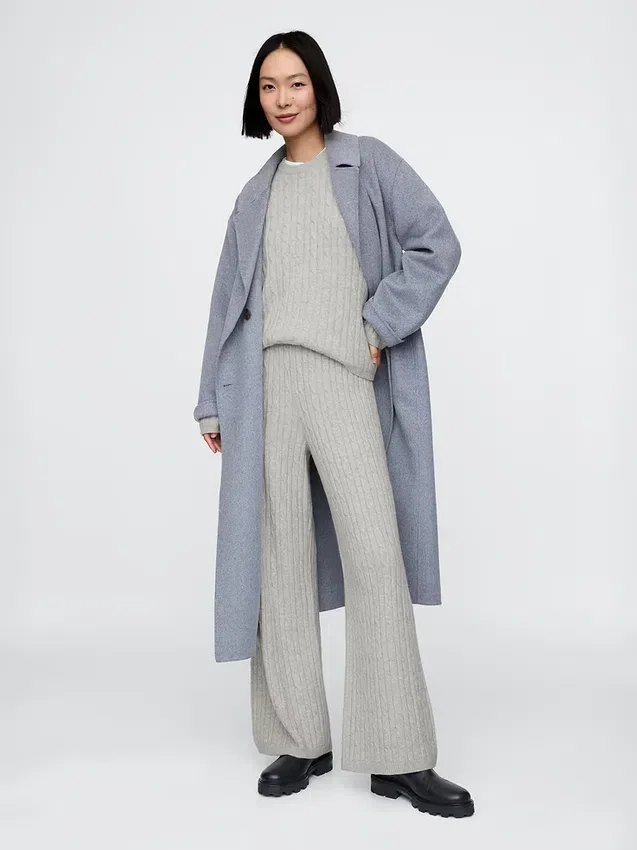 Pantaloni in maglia a trecce CashSoft