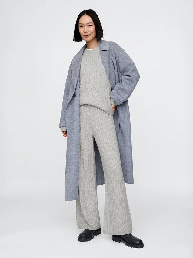 Pantaloni in maglia a trecce CashSoft