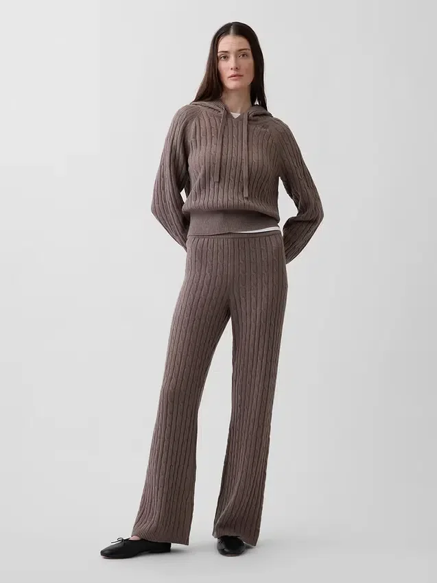 Pantaloni in maglia a trecce CashSoft
