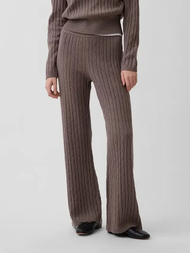 Pantaloni in maglia a trecce CashSoft