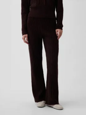 Pantaloni in maglia a trecce CashSoft