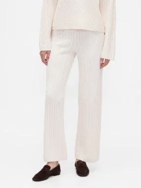 Pantaloni in maglia a trecce CashSoft