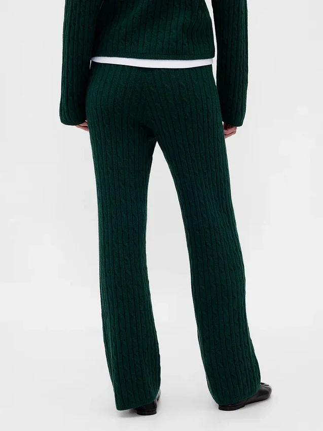 Pantaloni in maglia a trecce CashSoft