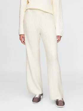 Pantaloni in maglia a trecce CashSoft