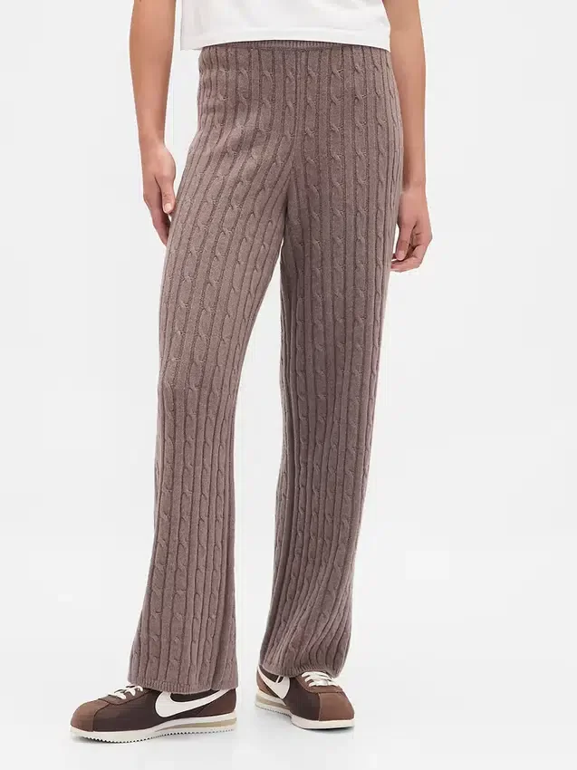 Pantaloni in maglia a trecce CashSoft
