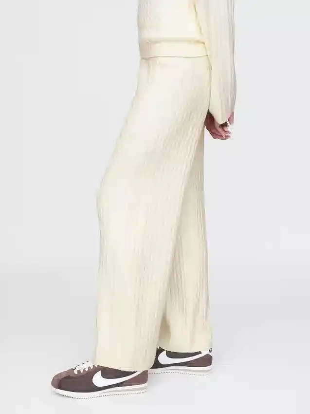 Pantaloni in maglia a trecce CashSoft