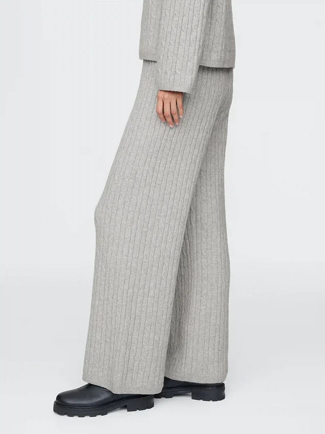 Pantaloni in maglia a trecce CashSoft