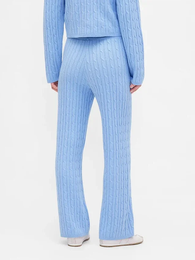 Pantaloni in maglia a trecce CashSoft