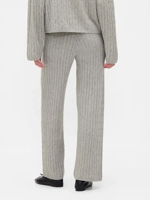 Pantaloni in maglia a trecce CashSoft