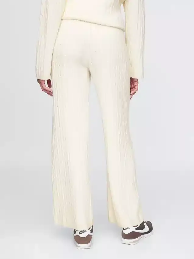 Pantaloni in maglia a trecce CashSoft