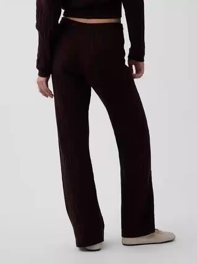 Pantaloni in maglia a trecce CashSoft