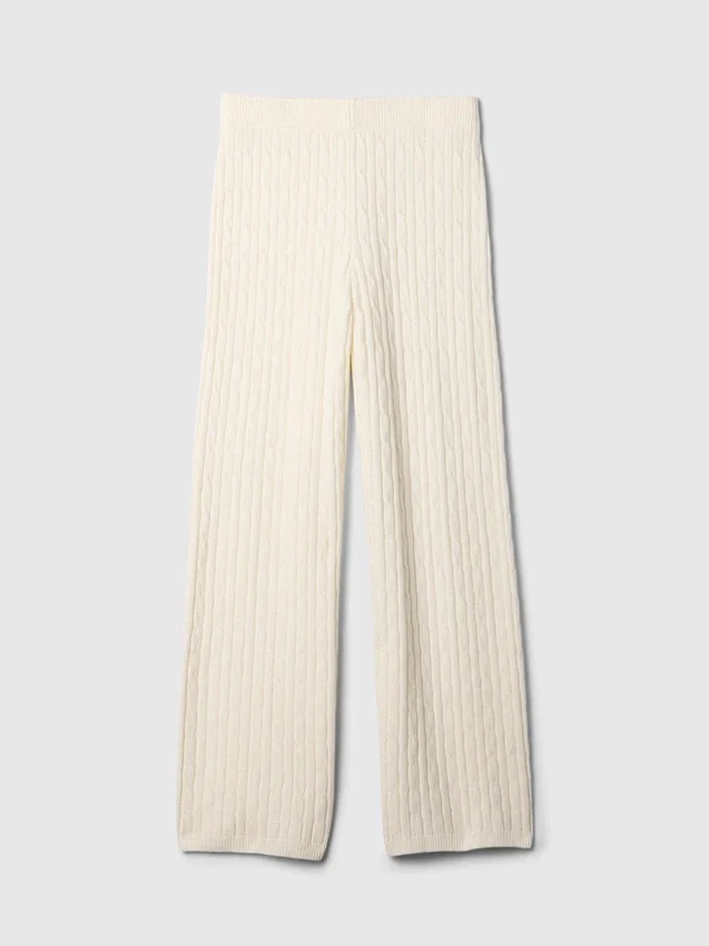 Pantaloni in maglia a trecce CashSoft