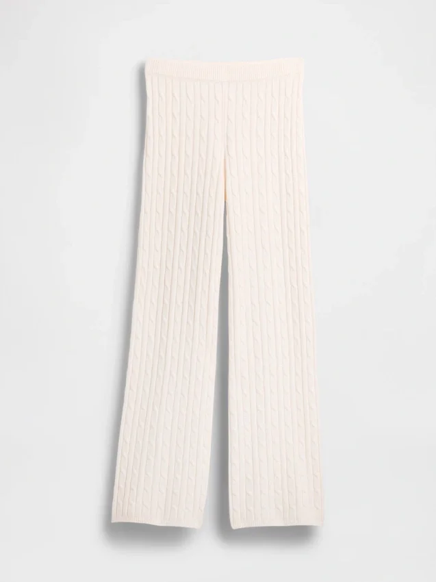 Pantaloni in maglia a trecce CashSoft
