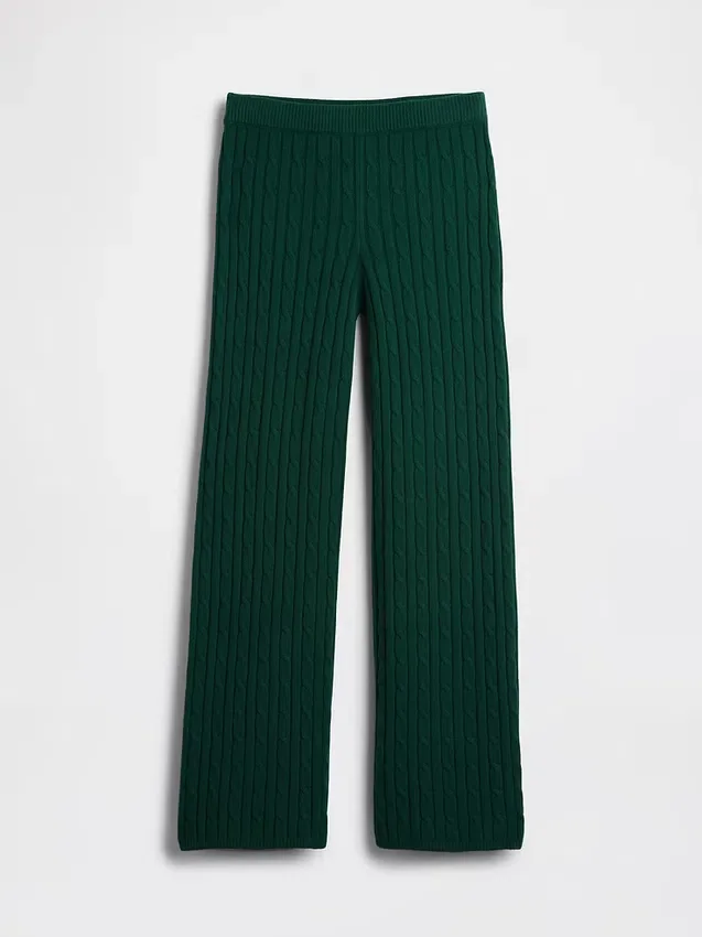 Pantaloni in maglia a trecce CashSoft