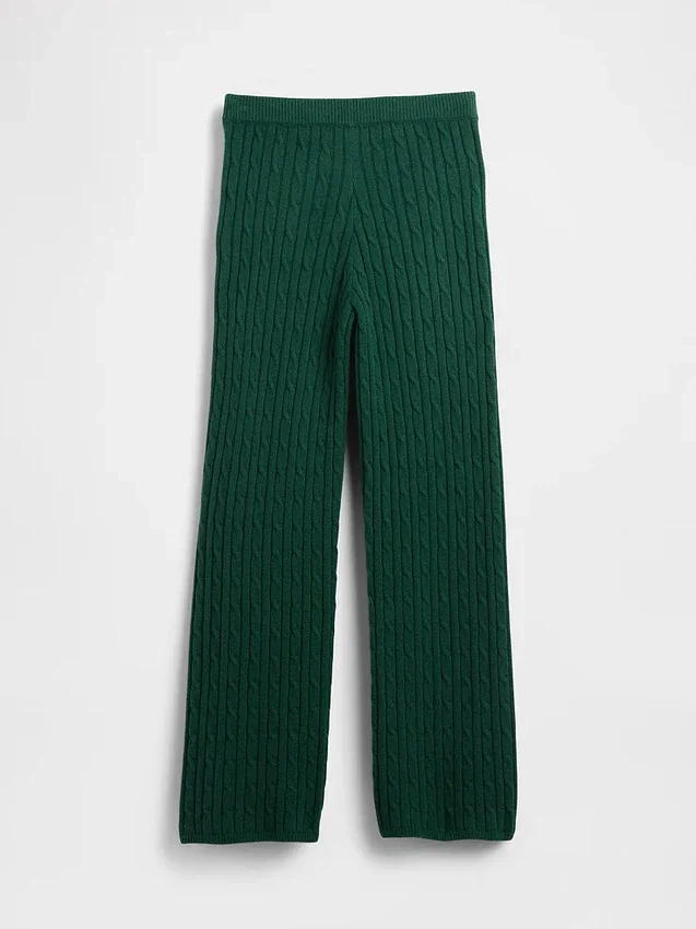 Pantaloni in maglia a trecce CashSoft