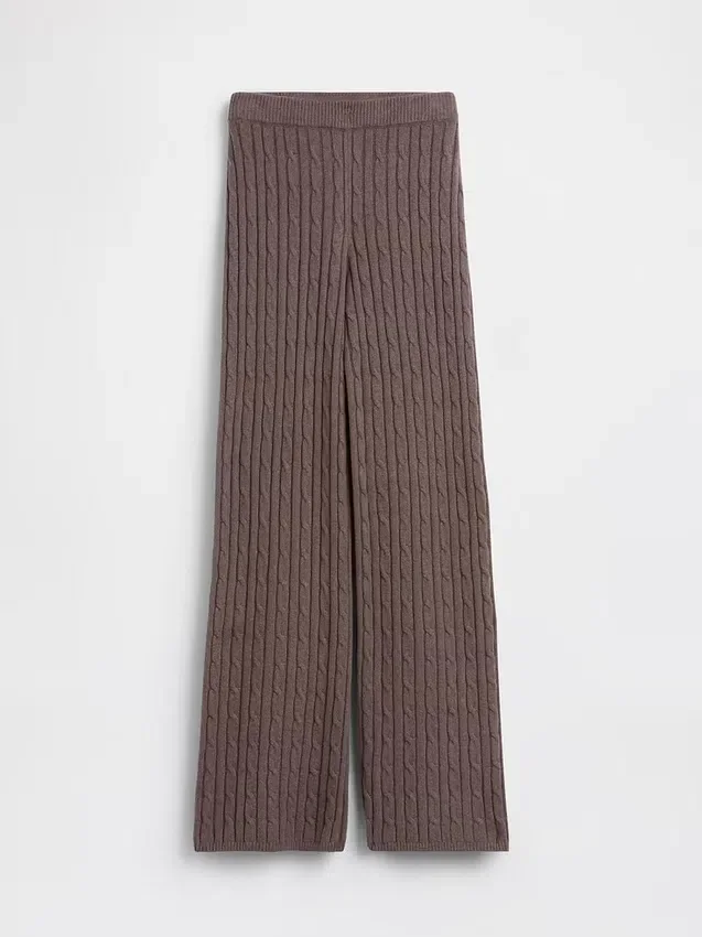 Pantaloni in maglia a trecce dal taglio morbido CashSoft
