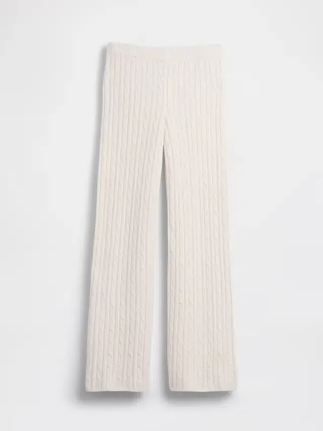 Pantaloni in maglia a trecce dal taglio morbido CashSoft