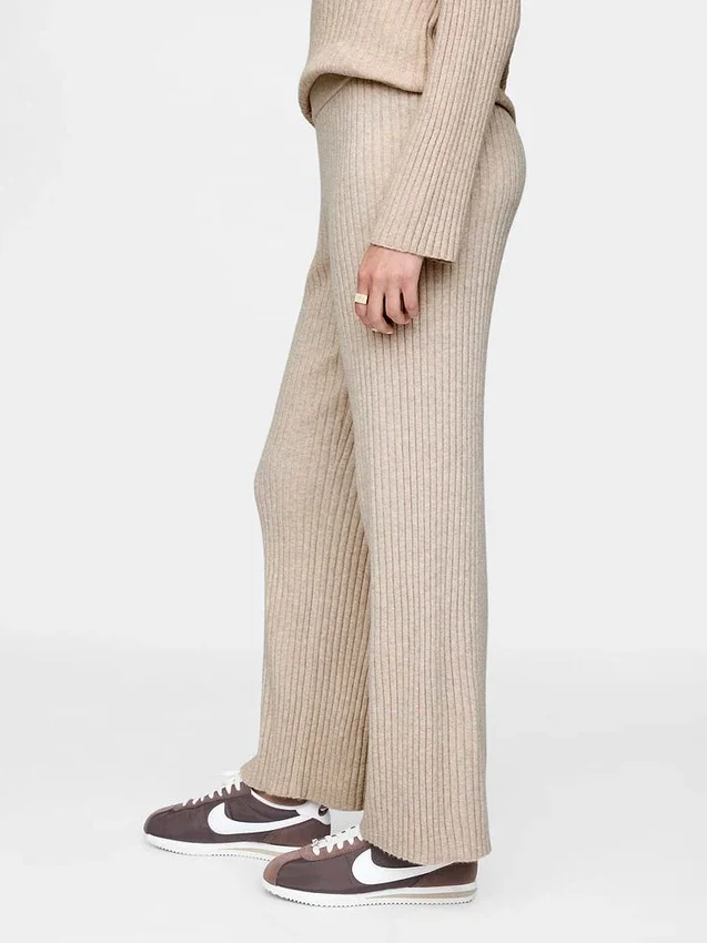 Pantaloni in maglione CashSoft a coste larghe