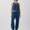 Pantaloni jogger Easy Barrel in denim di garza di cotone