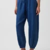 Pantaloni jogger Easy Barrel in denim di garza di cotone