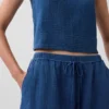 Pantaloni jogger Easy Barrel in denim di garza di cotone
