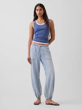 Pantaloni jogger Easy Barrel in denim ultrasoft