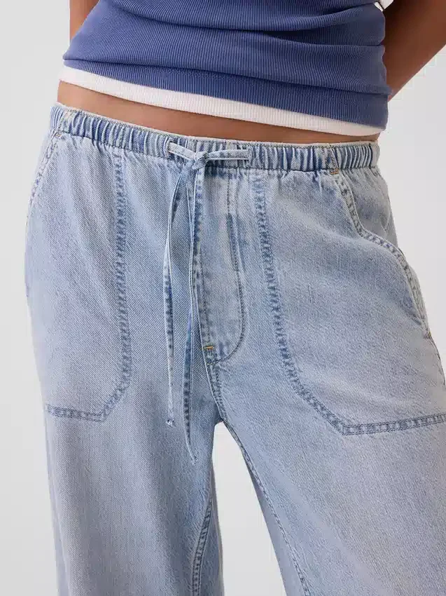 Pantaloni jogger Easy Barrel in denim ultrasoft