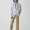 Pantaloni kaki da bambino dal taglio dritto e dalla vestibilità comoda, in stile "Modern Uniform"