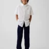 Pantaloni kaki da bambino dal taglio dritto e dalla vestibilità comoda, in stile "Modern Uniform"