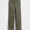 Pantaloni kaki da bambino dal taglio dritto e dalla vestibilità comoda, in stile "Modern Uniform"