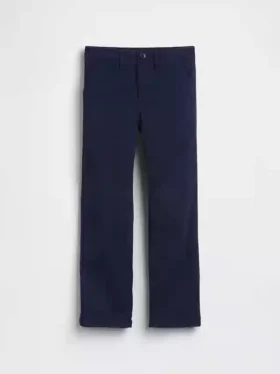 Pantaloni kaki da bambino dal taglio dritto e dalla vestibilità comoda, in stile “Modern Uniform”